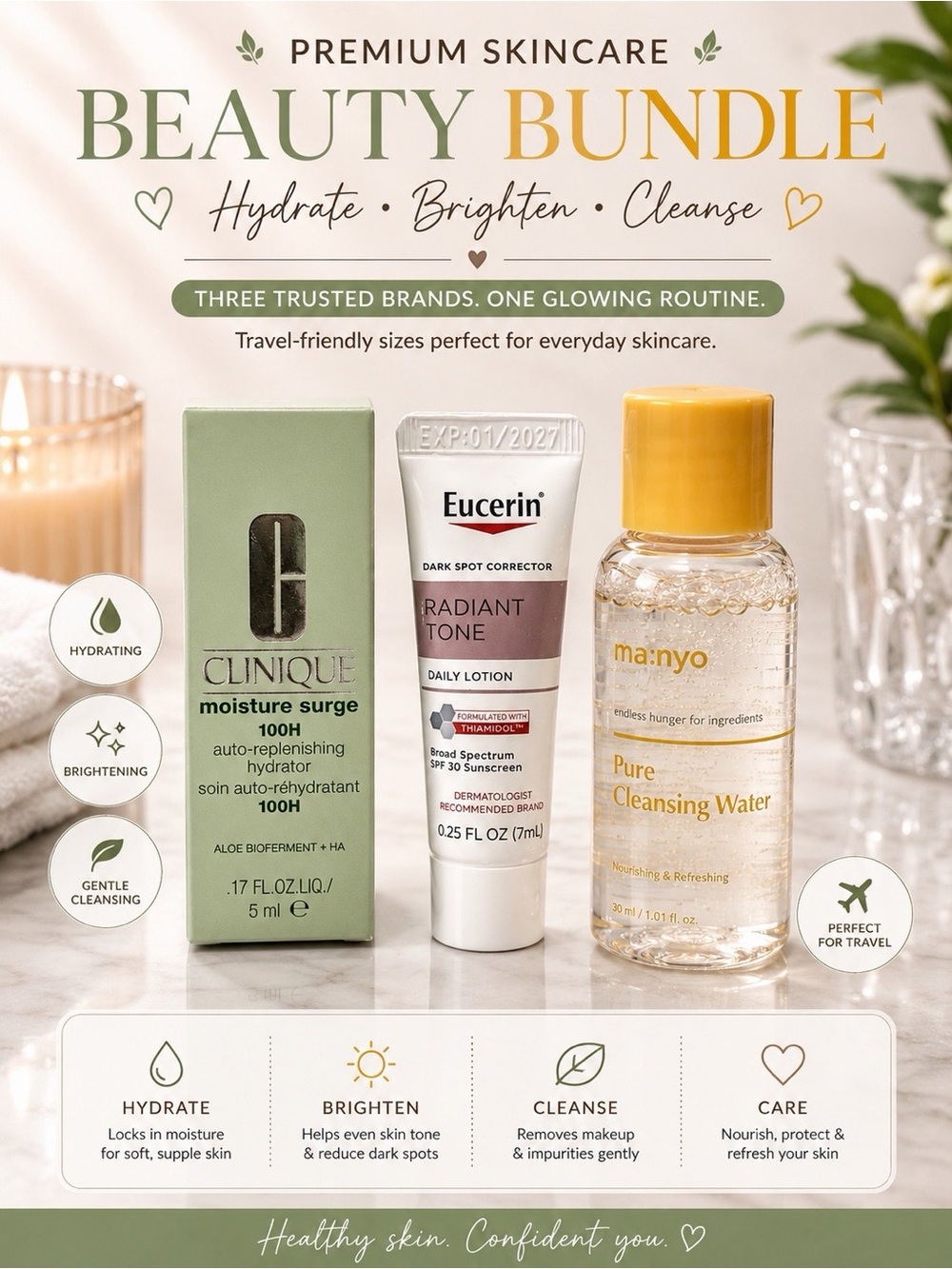 Clinique Moisture Surge Travel-Size Hydrator - Light Green